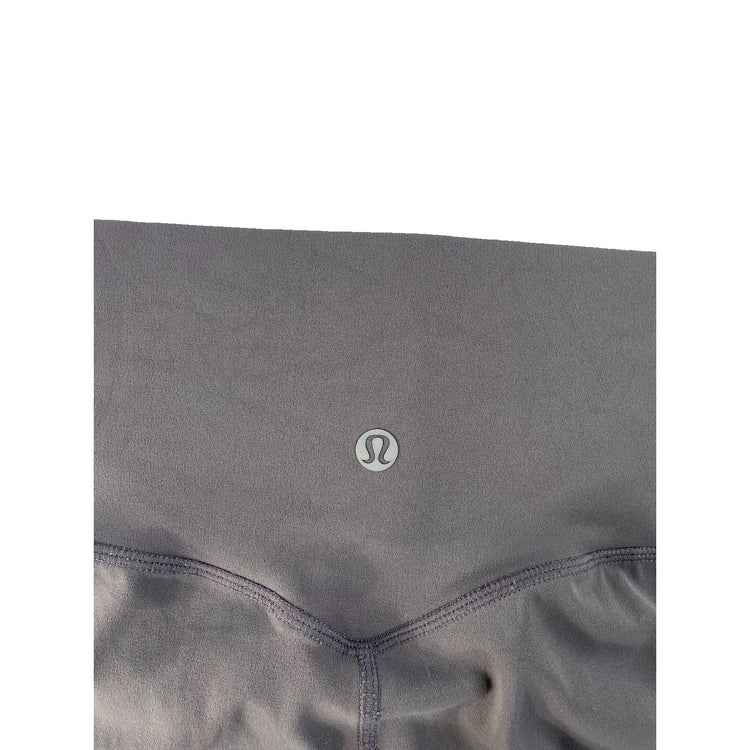 Women's Lululemon High Rise Solid Purple Grey Athletic Leggings Size 10