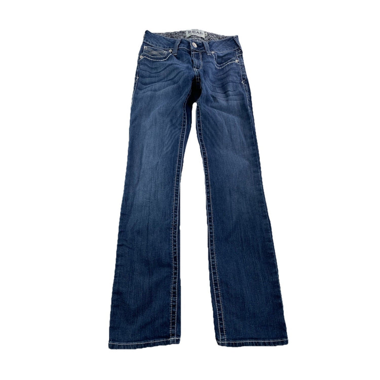 Womens Ariat REAL Denim Straight Blue Jeans Size 27r