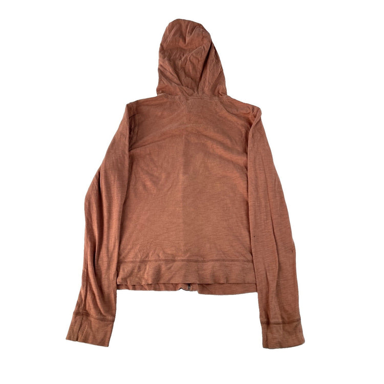 Women’s Y2K PINK Victorias Secret Light Brown Zip Up Jacket Size Small