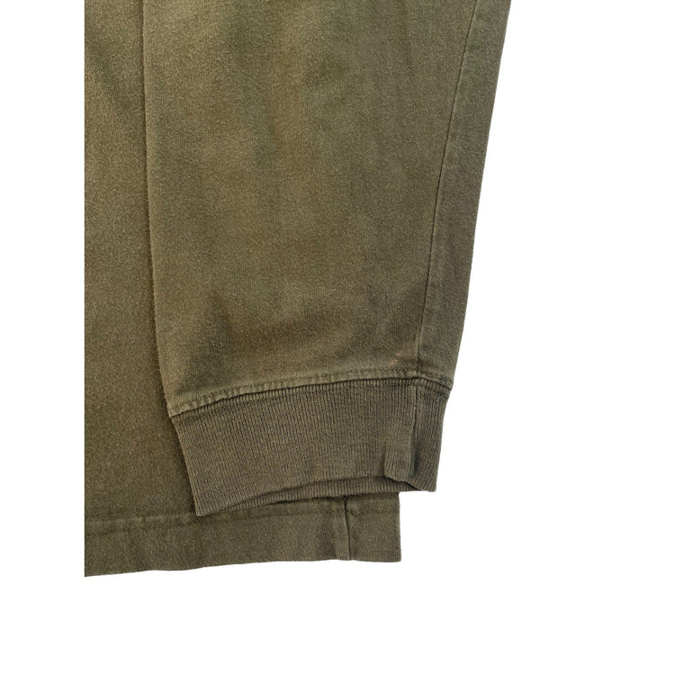 Mens Abercrombie & Fitch Olive Green Long Sleeve Graphic Shirt Size L