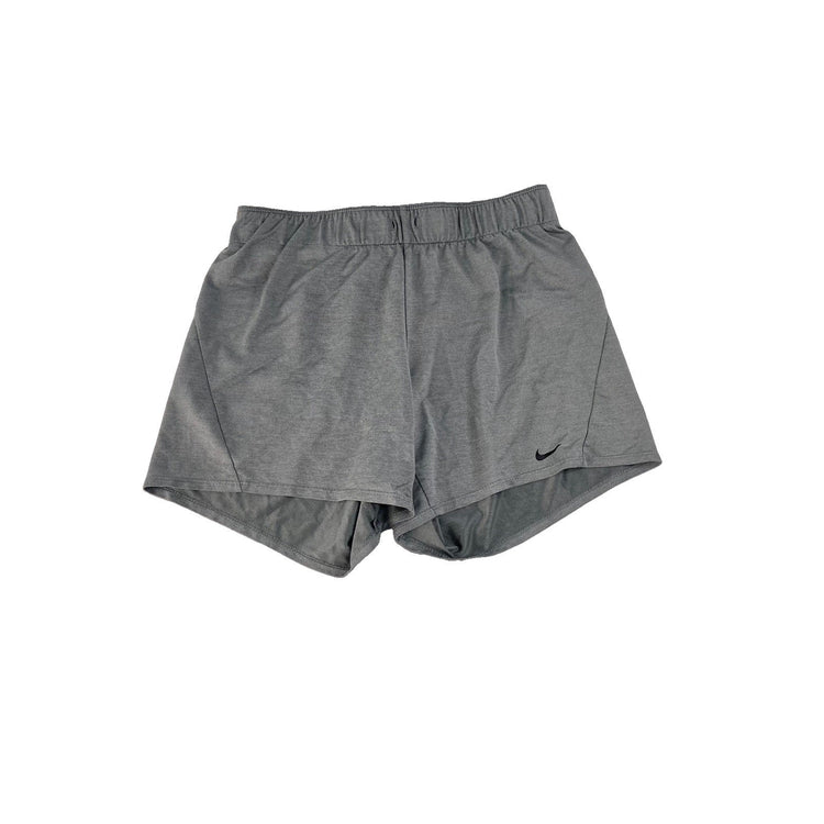 Women's Nike Dri-FIT Heather Grey Athletic Shorts, Size S