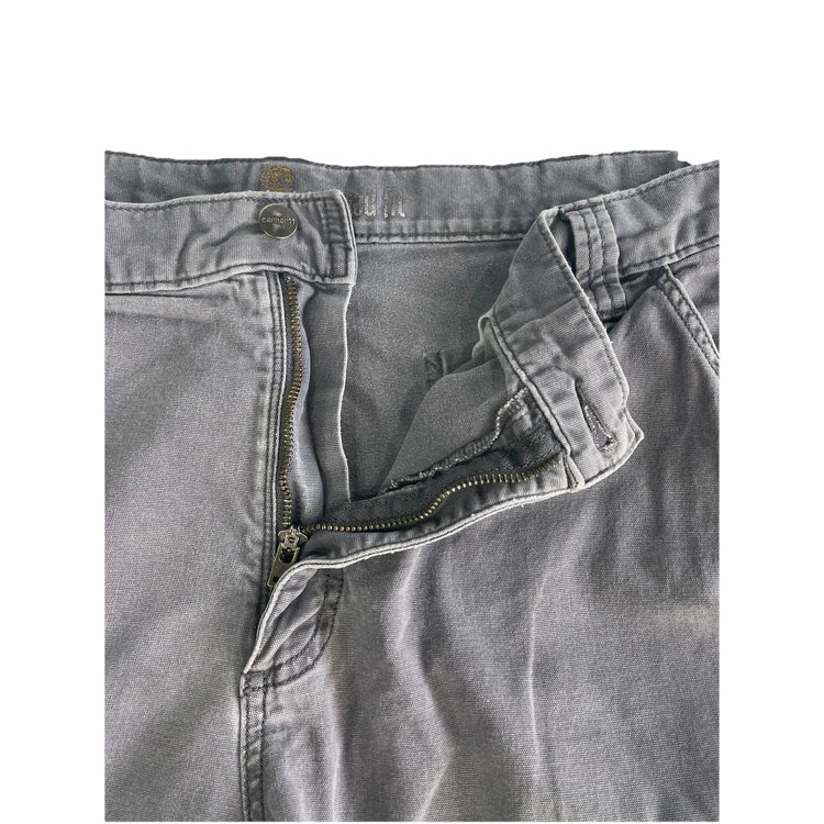 Mens Carhartt Gray Relaxed Fit Cargo Shorts Size 40