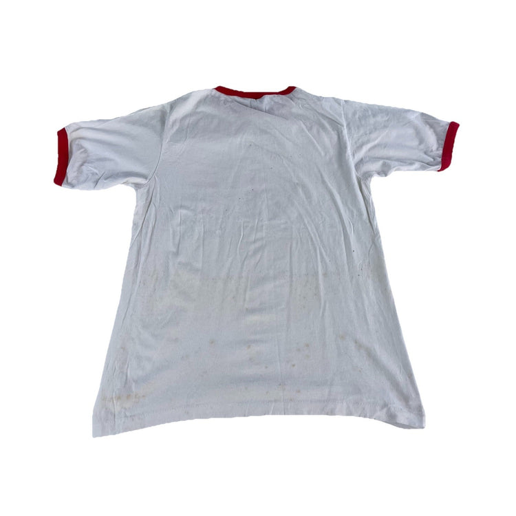 Mens Changes Basic “Masters Of The Universe” Graphic Red & White Tee Size L