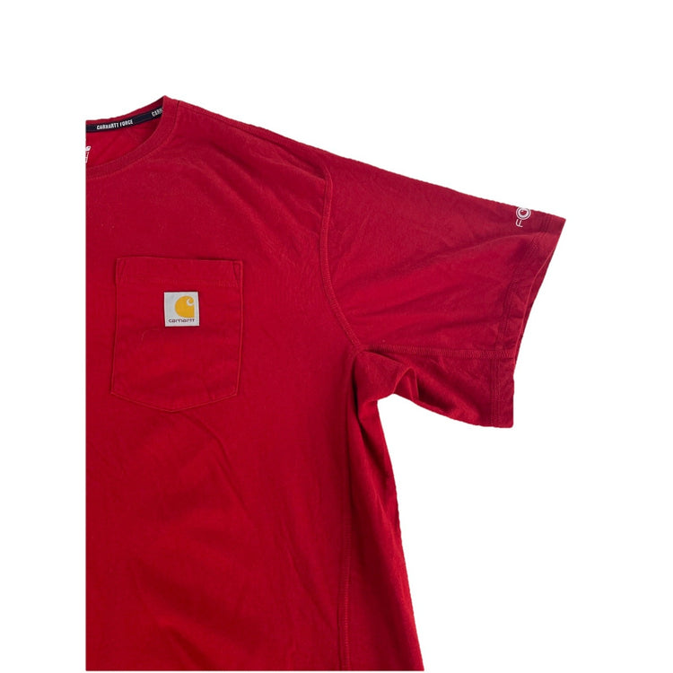 Mens Carhartt Basic Red Tee Size 2Xl Relaxed Fit
