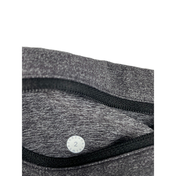 Womens Lululemon Heathered Gray Speed Up Tight 28 Run Athletic Leggings Size 2