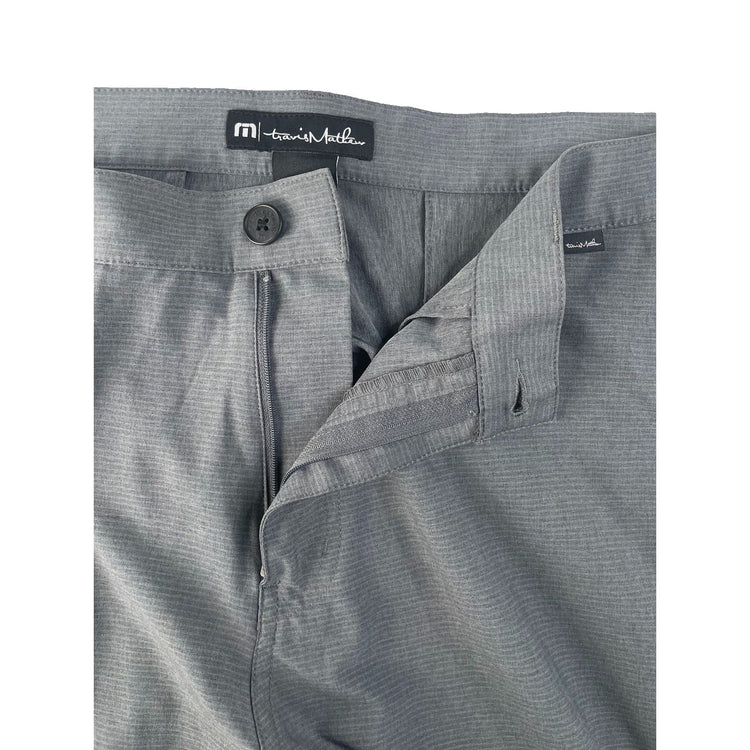 Modern Travis Mathew Grey Performance Golf Shorts Size 38