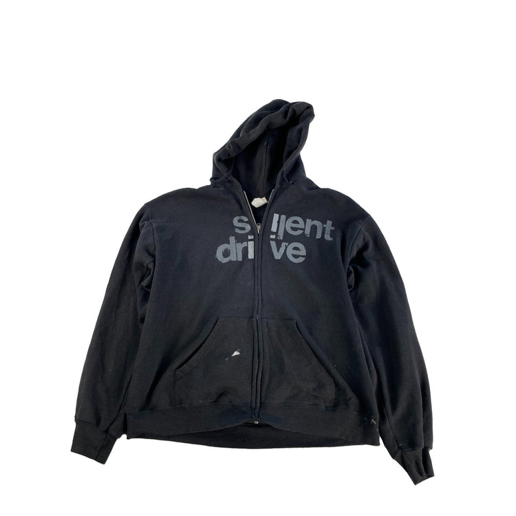 Mens Vintage Y2K Lee Silent Drive Band Full Zip Hoodie Size Medium