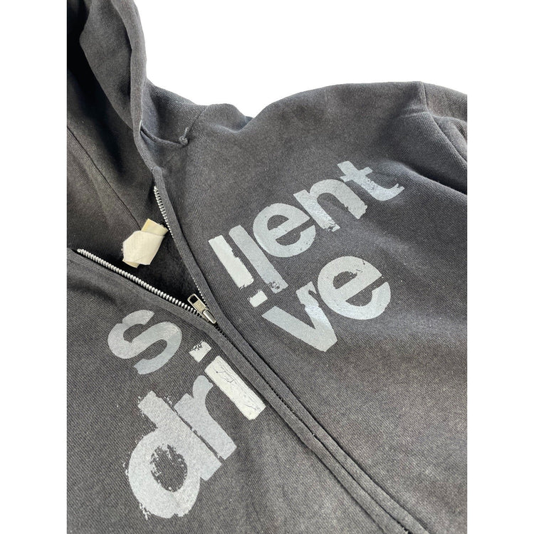 Mens Vintage Y2K Lee Silent Drive Band Full Zip Hoodie Size Medium