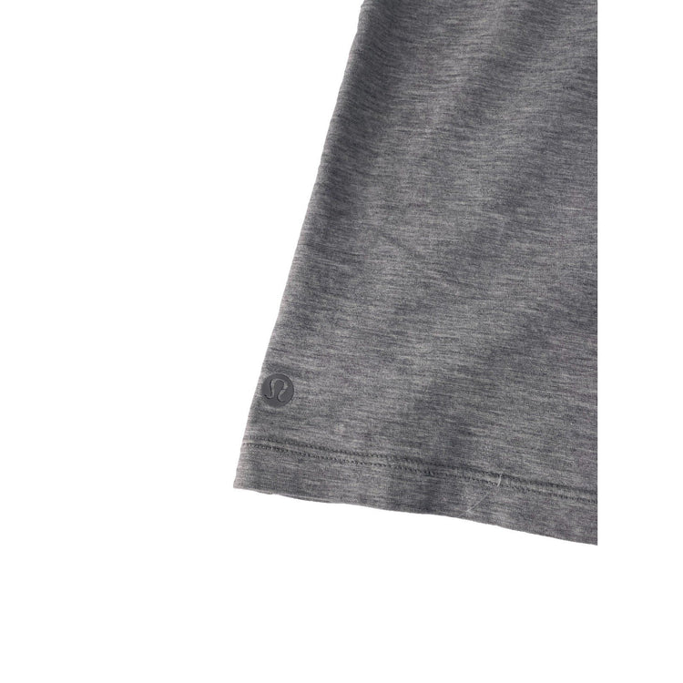 Womens Lululemon Heathered Gray Love Crew Back Seam Soft Cotton T-Shirt Size XL