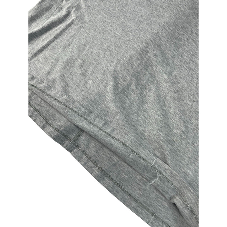 Womens Lululemon Heathered Gray Love Crew Back Seam Soft Cotton T-Shirt Size XL
