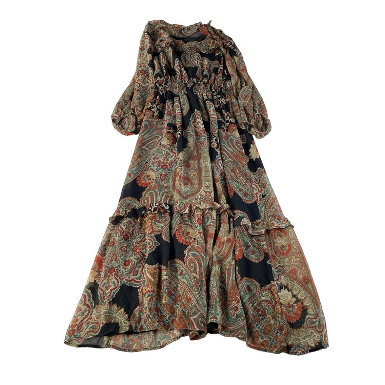 Womens Zara Paisley Print Dress Size Medium