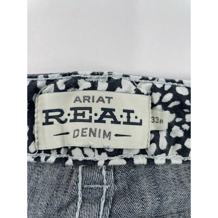 Women’s Ariat REAL Denim Low Rise Bootcut Blue Jeans Size 33r