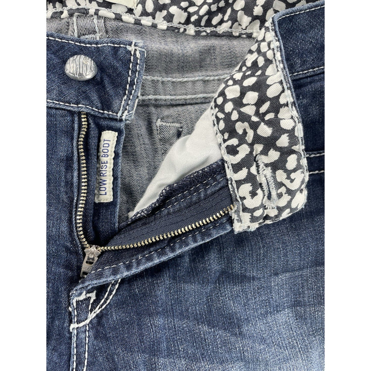 Women’s Ariat REAL Denim Low Rise Bootcut Blue Jeans Size 33r