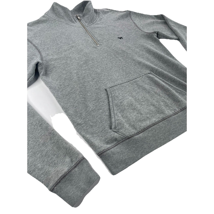 Womens Victoria’s Secret PINK Grey Quarter Zip Sweater Size XS