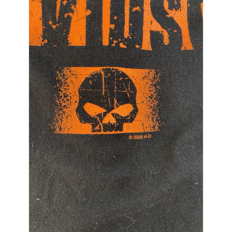 Mens 2020 Harley-Davidson T-Shirt Fort Myers FL Rockstar Skeleton size S