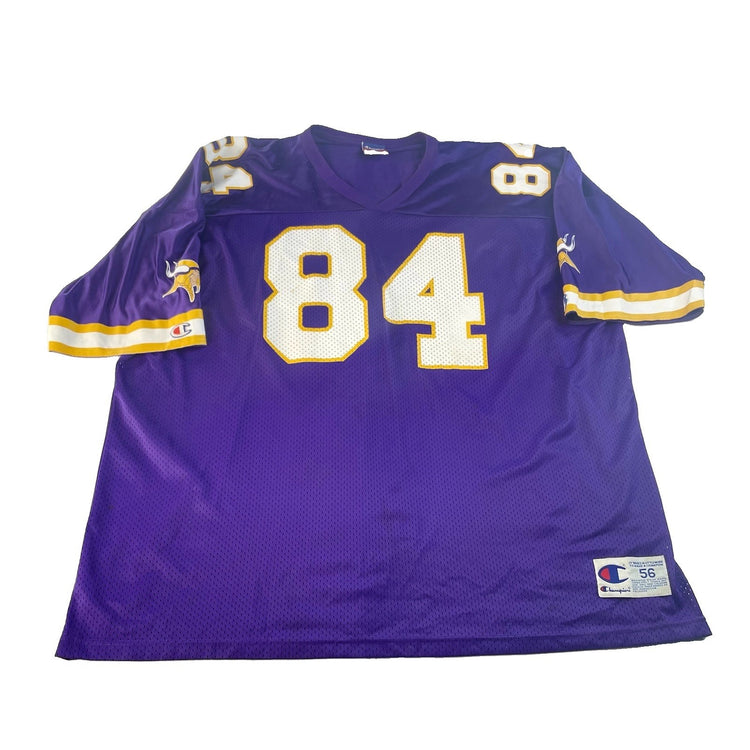 Mens Vintage Champion Minnesota Vikings Randy Moss Purple Jersey SIZE XXL