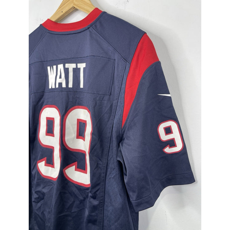 Youth Nike Houston Texans Jersey Blue NFL Football Watt #99 Shirt Sz Small