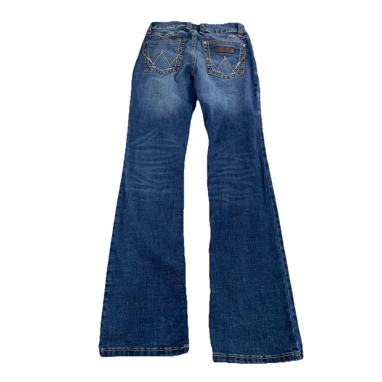 Women’s Wrangler Bootcut Blue Jeans Size 1x32