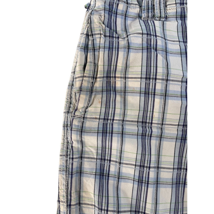 Men’s American Eagle Outfitters Plaid Multicolor Cargo Shorts Size 26