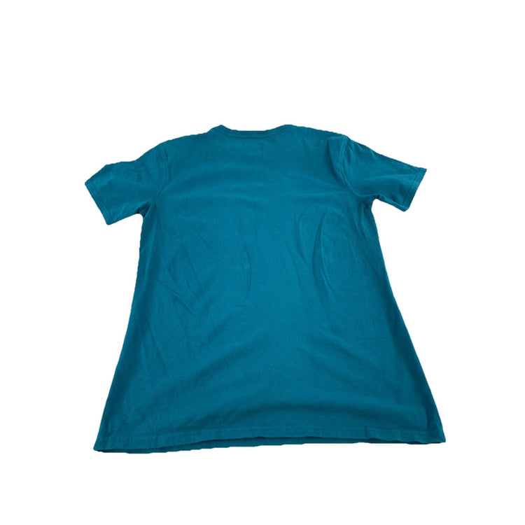 Mens Carhartt Loose Fit Turquoise Solid T-Shiet Size Small