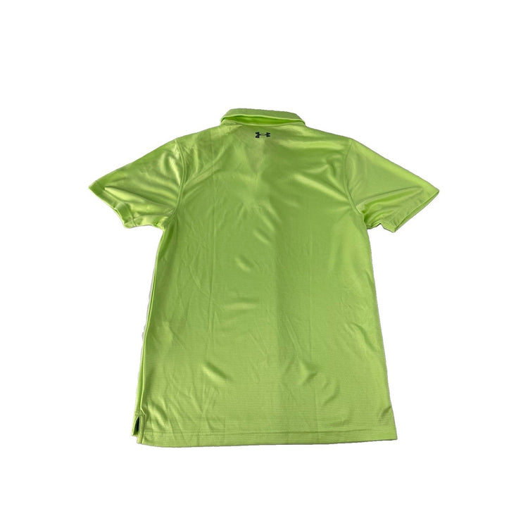 Mens Under Armour Green Dri Fit Collared T Shirt Size Small