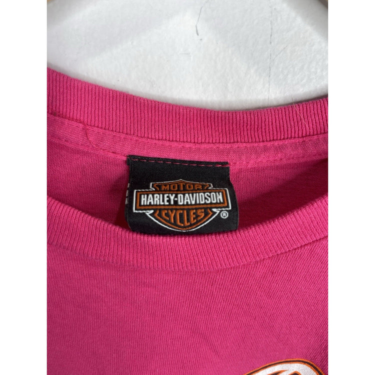 Harley Davidson Cycles Orange Park Florida Pink T-shirt Size XL
