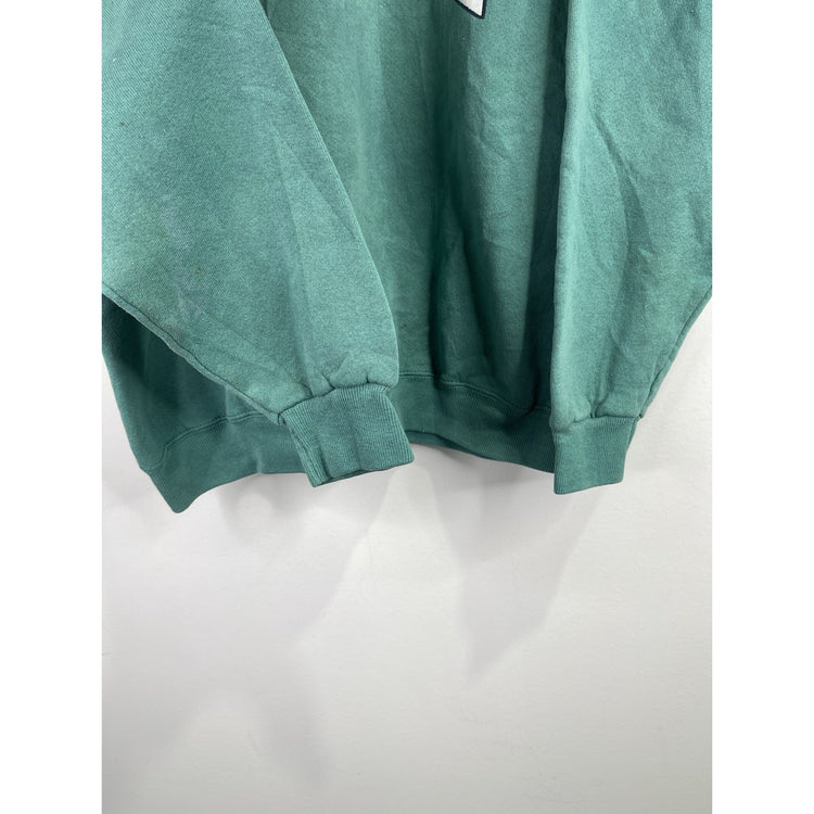 Vintage Men’s Heavyweight Lee Brand Blue Cyan Maine Sweatshirt Sz M