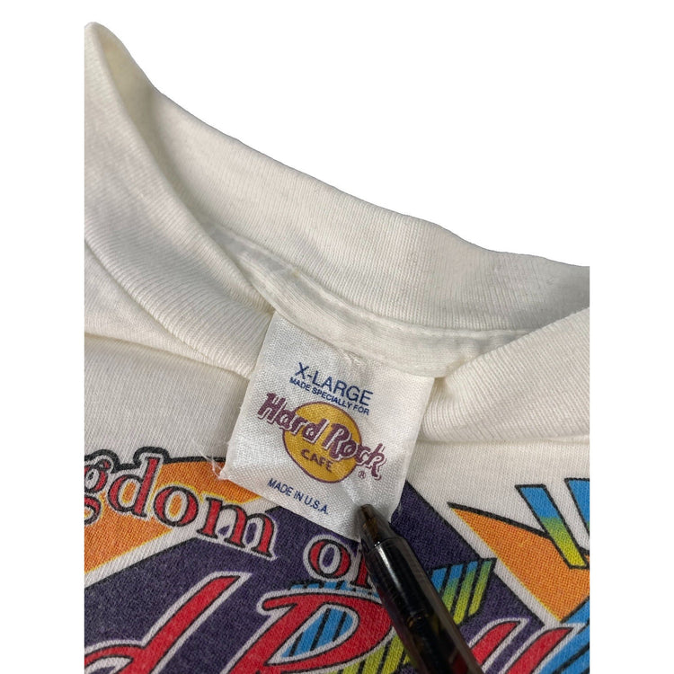 Mens Hard Rock Cafe Orlando White Graphic T Shirt Size XL