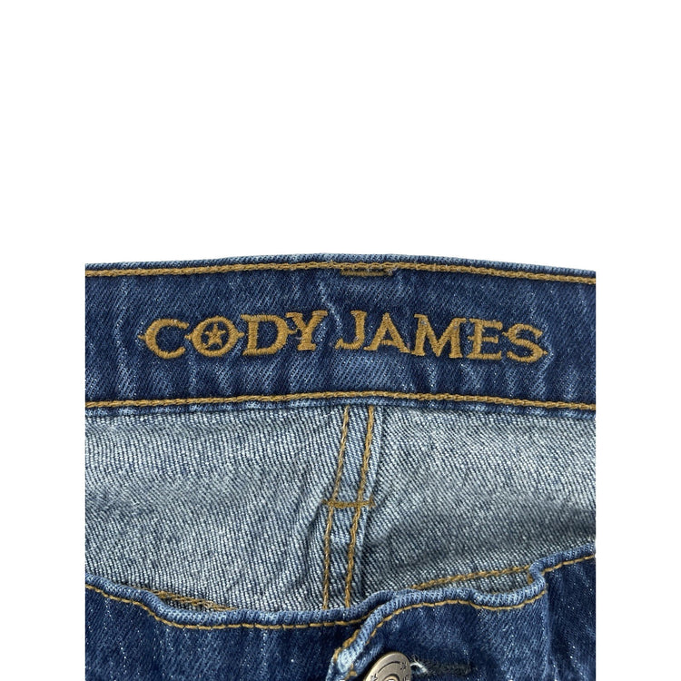 Men’s Cody James Relaxed straight Wide Leg Dark Wash Blue jeans Size 40x32