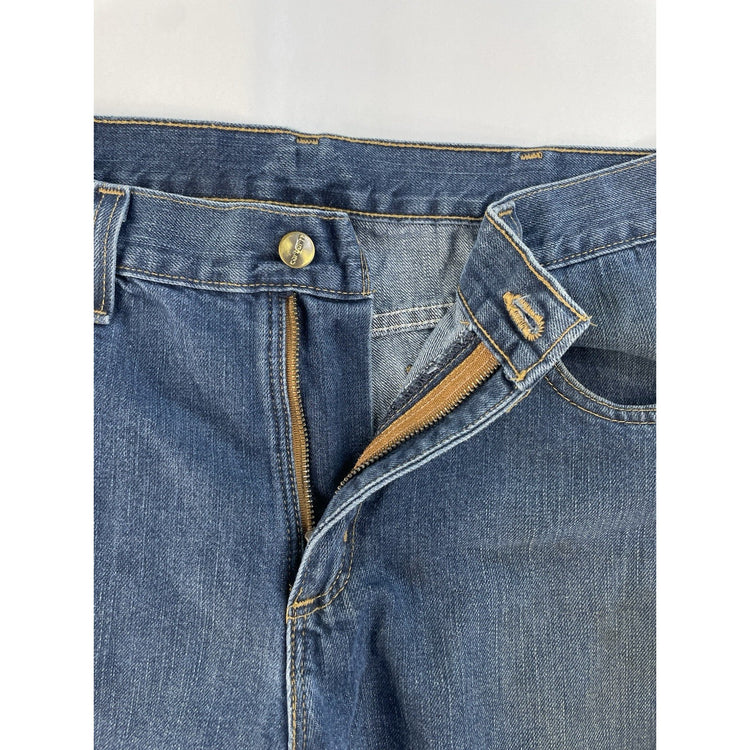 Men's Carhartt Relaxed Fit Wide-Leg Blue Denim Jeans Size 34x30