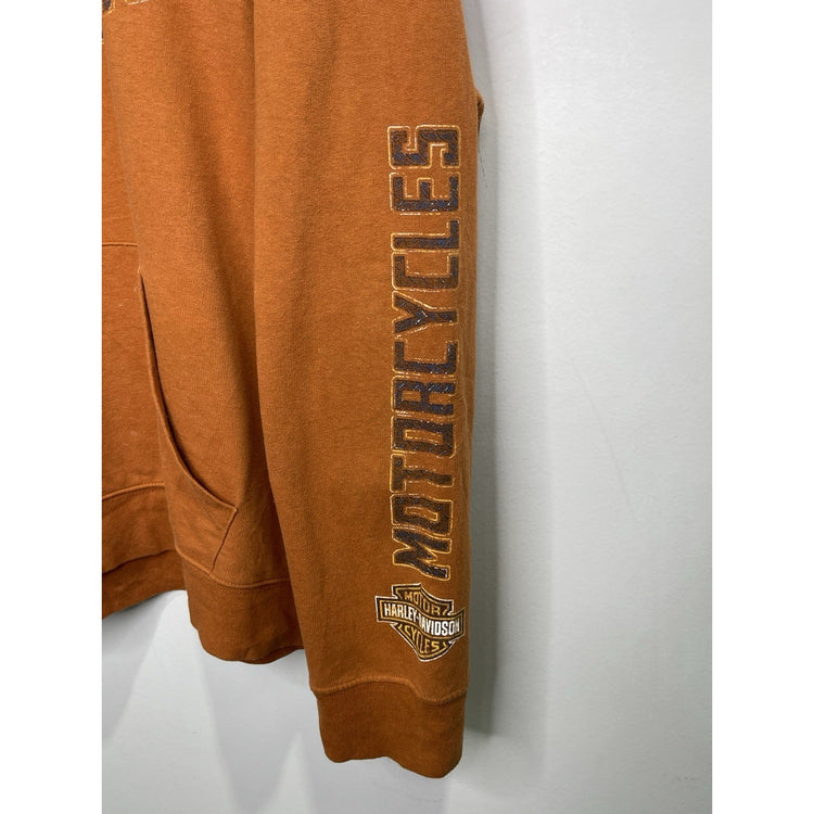 Mens Vintage Harley Davidson Arizona 2018 HD Graphic Hoodie Orange Sz 3XL