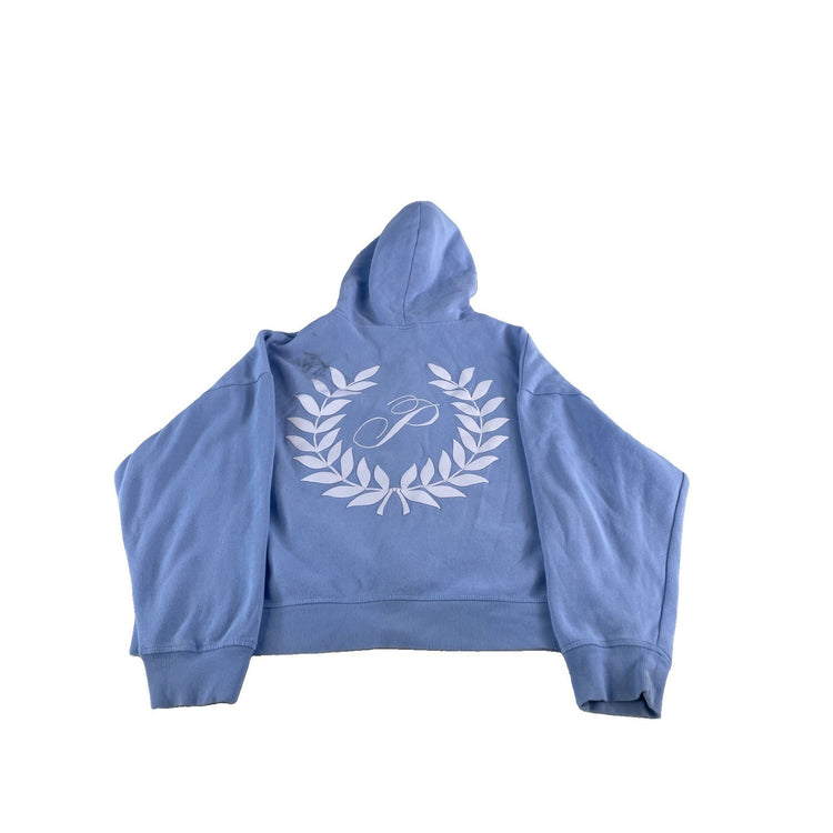 Womens Victoria's Secret PINK Blue Full Zip Hoodie Size XL