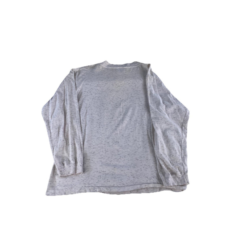 Mens Vintage 1993 Taos New Mexico Gray Ski Long Sleeve T Shirt Size Large