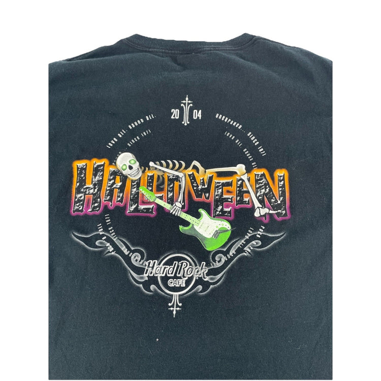 Mens 2004 Hard Rock Cafe Black Halloween T Shirt Size Large