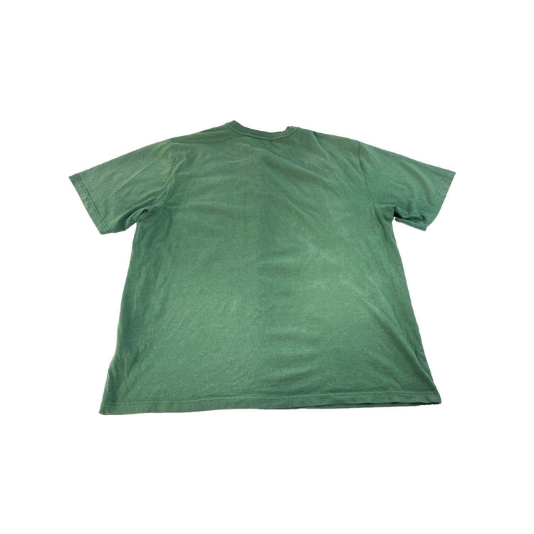 Mens Carhartt Loose Fit Short Sleeve Henley T-Shirt Green Size 2xl