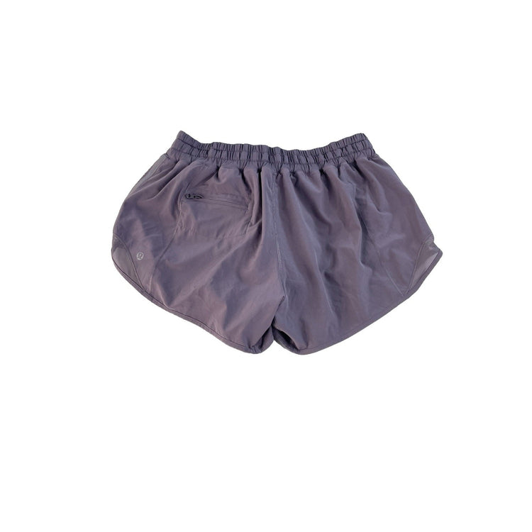 Women's Lululemon Lanvender Grey Lightweight Athletic Running Shorts Size 8
