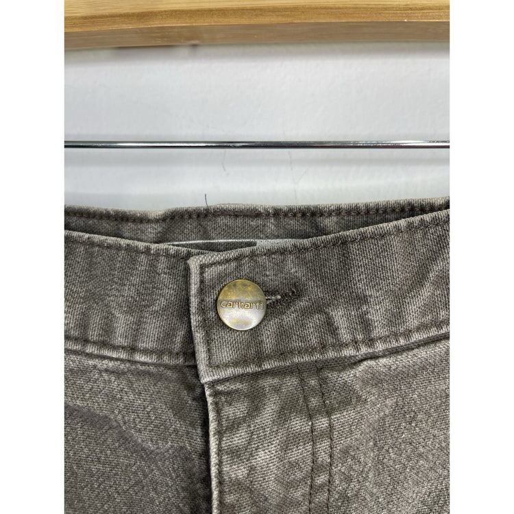Men’s Carhartt Relaxed Fit Brown Carpenter Pants Size 36x32