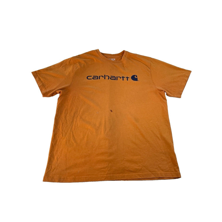 Men's Carhartt Loose Fit Short Sleeve Graphic T-Shirt Orange Size XL