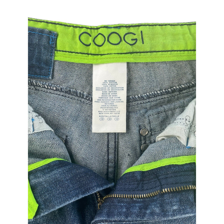 Mens Vintage Coogi Australia Baggy Wide Leg Hip Hop Skate Denim Jeans Size 18
