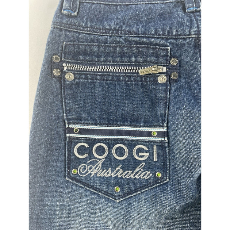 Mens Vintage Coogi Australia Baggy Wide Leg Hip Hop Skate Denim Jeans Size 18