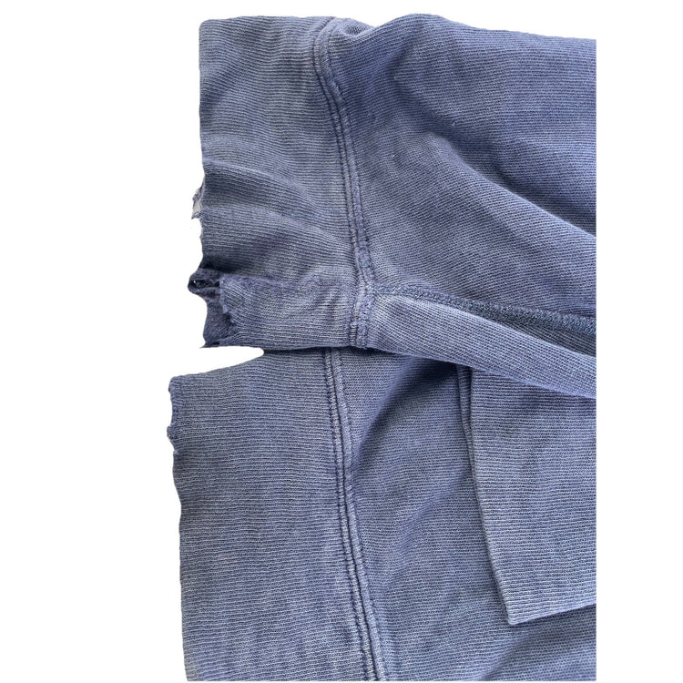 Men’s Polo Ralph Lauren Distressed Blue Zip Up Hoodie Size Xl