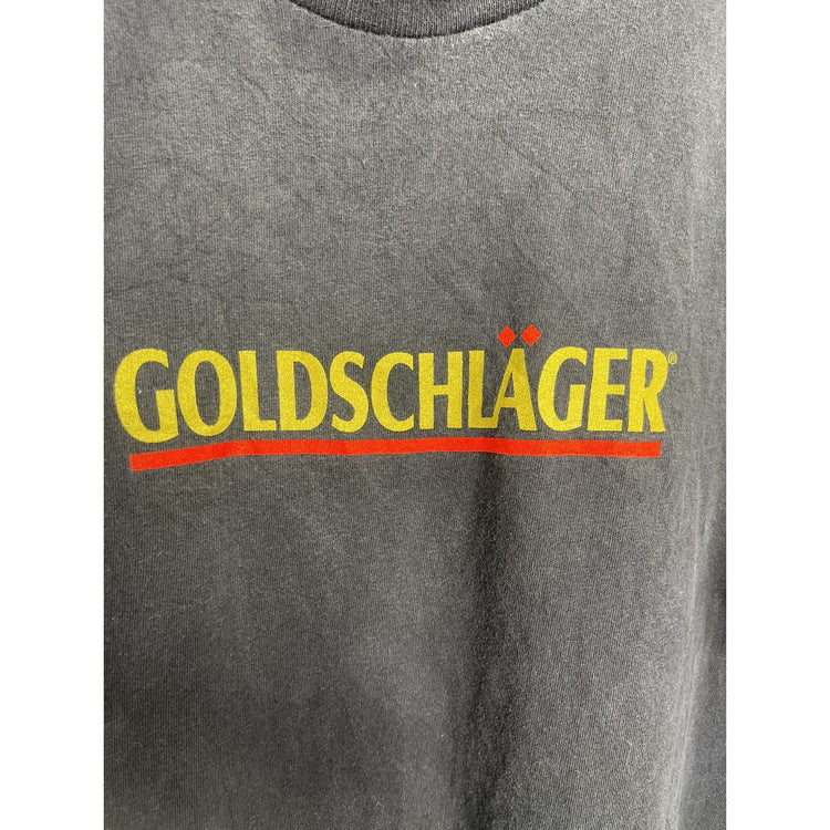Goldschlager TEAR IT UP Snowboard Black TShirt Hanes Heavyweight Tag Sz XL