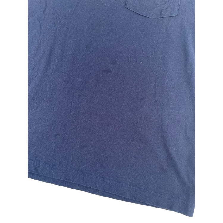 Mens Carhartt Dark Navy Blue Loose Fit T Shirt Size Medium