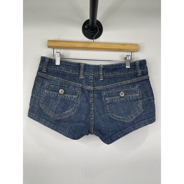 Women’s Y2K American Eagle MultiPocket Mini Denim Shorts Sz 8