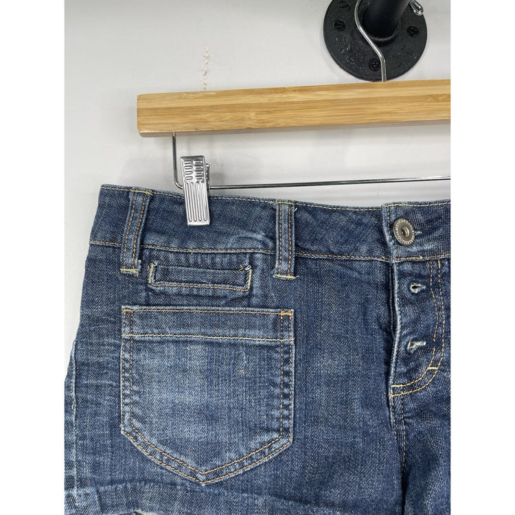 Women’s Y2K American Eagle MultiPocket Mini Denim Shorts Sz 8