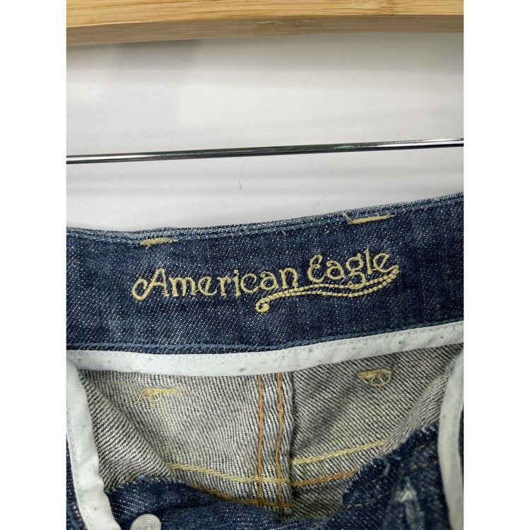 Women’s Y2K American Eagle MultiPocket Mini Denim Shorts Sz 8