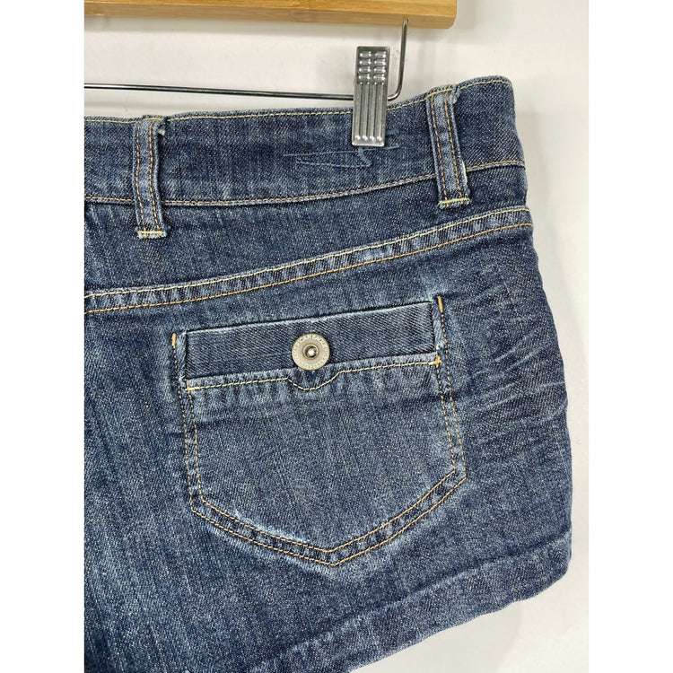 Women’s Y2K American Eagle MultiPocket Mini Denim Shorts Sz 8