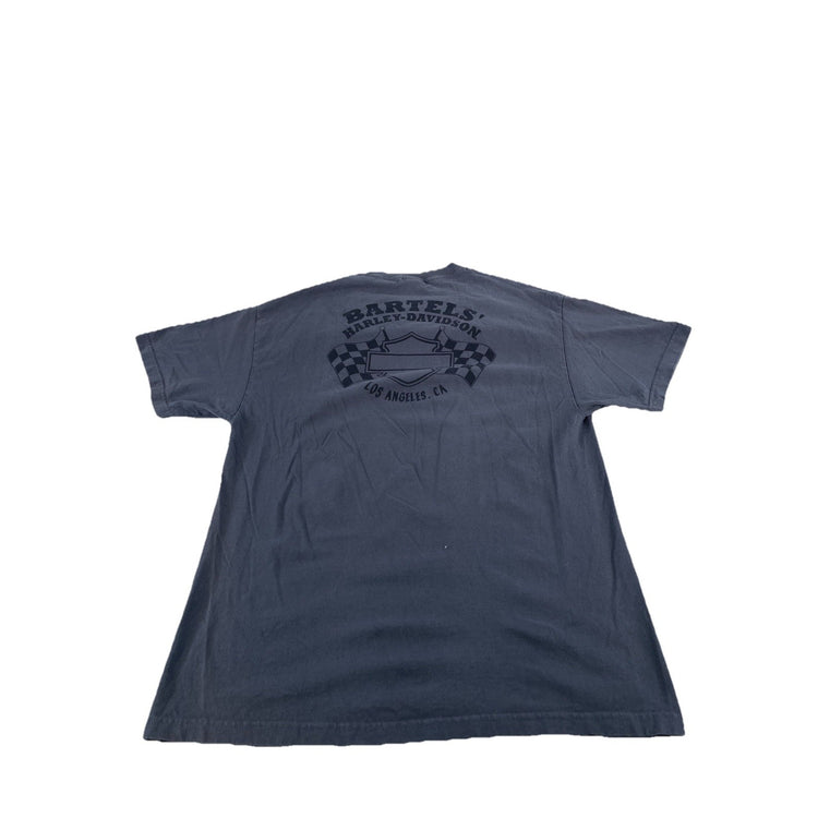 Mens Harley Davidson Gray Graphic Bartels Los Angeles, Ca Tee Size Xl
