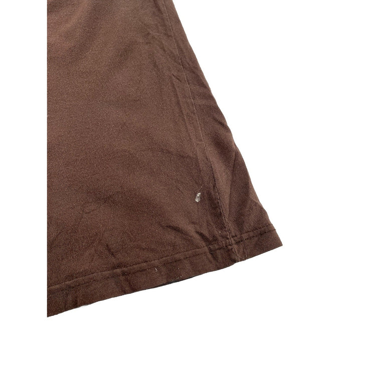 Mens Rough stock Panhandle Slim Brown Classic Tee Size XL