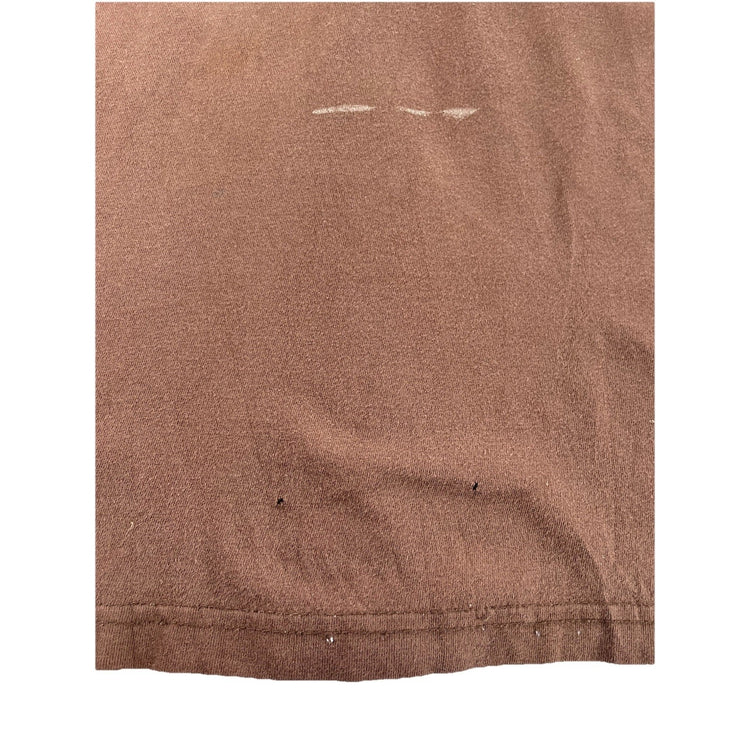 Mens Rough stock Panhandle Slim Brown Classic Tee Size XL